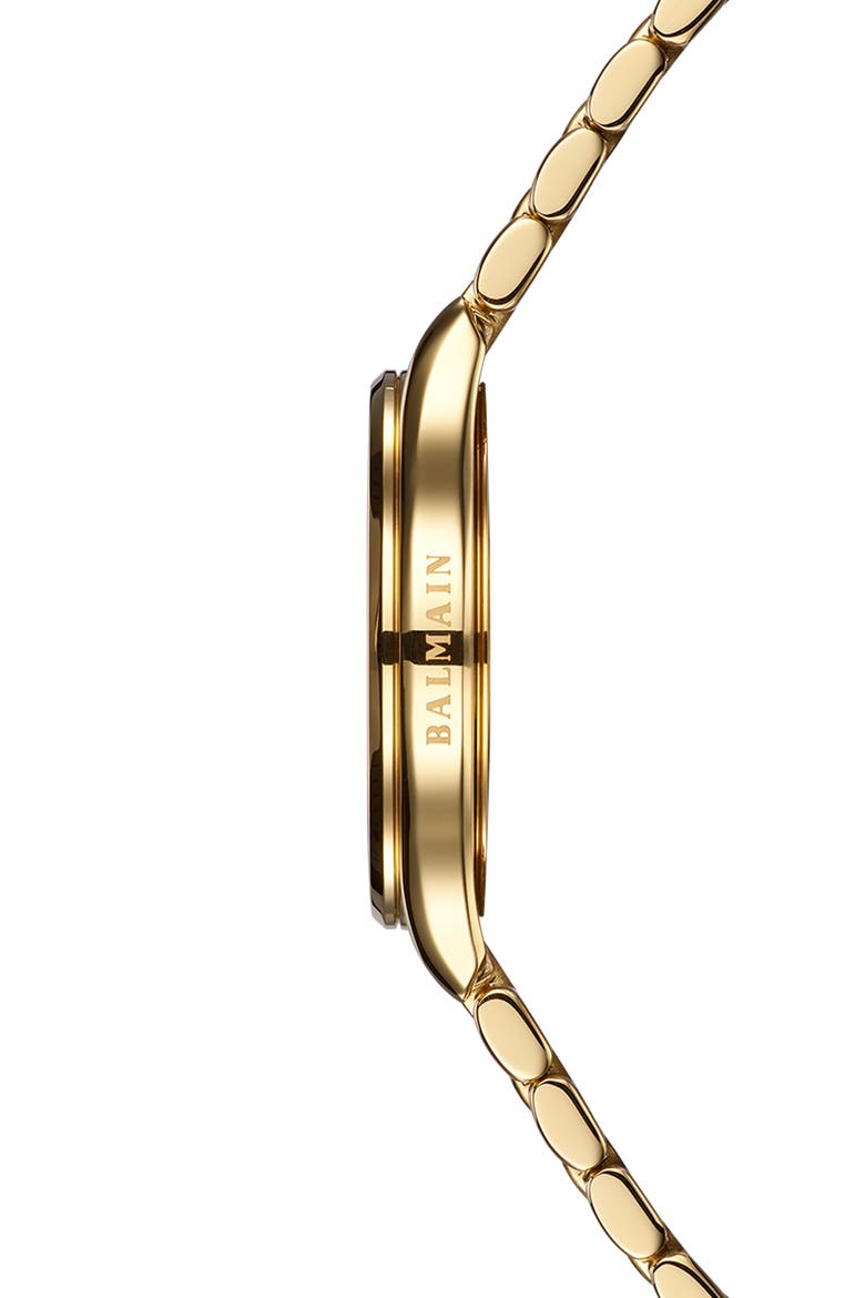 Beleganza Mother-of-Pearl & Diamond Bracelet Watch, 32mm, Alternate, color, YELLOW GOLD