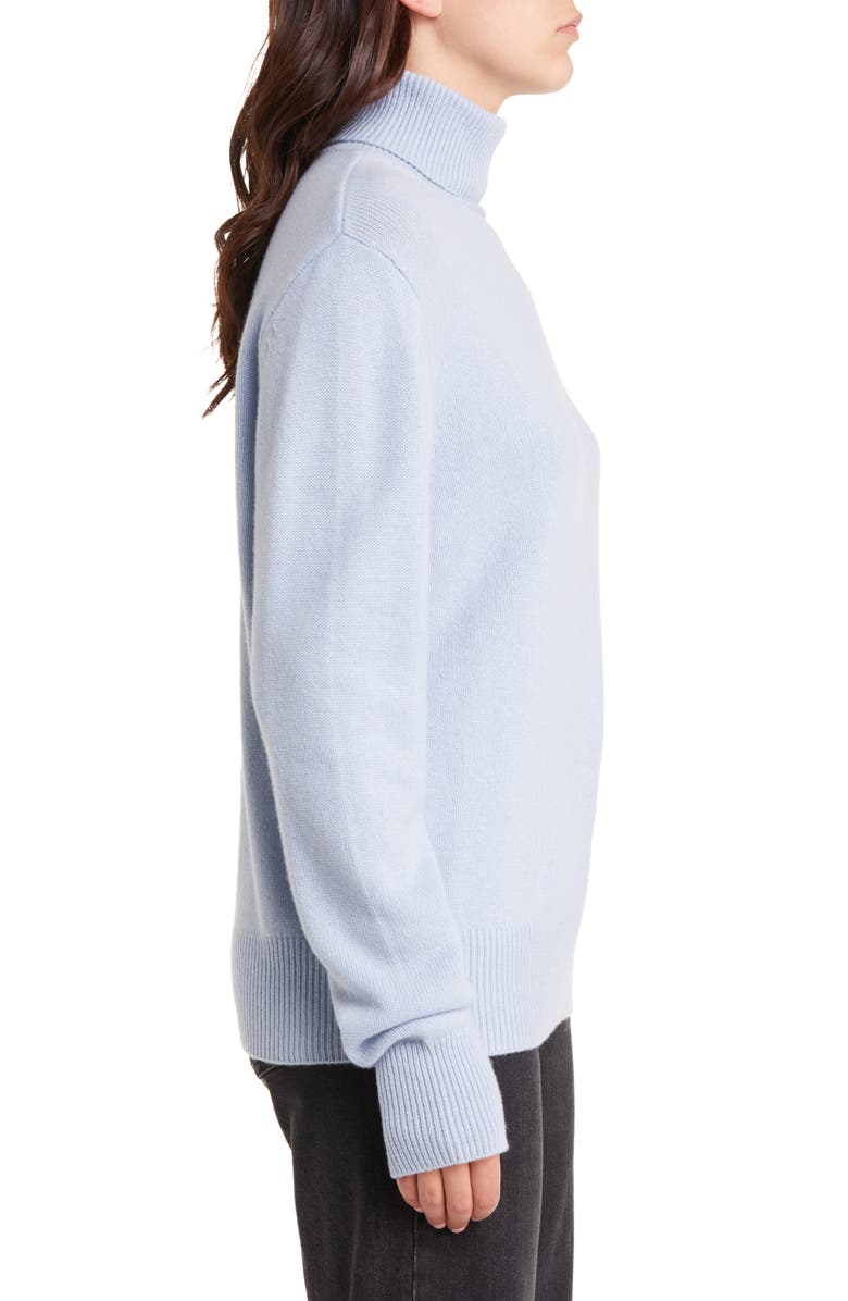 rag & bone Talan Turtleneck Cashmere Sweater, Alternate, color, Ltblue