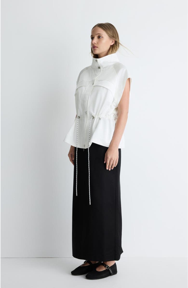 Romy Audrey Vest, Alternate, color, White