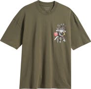 AllSaints Oversize Serrate Graphic T-Shirt