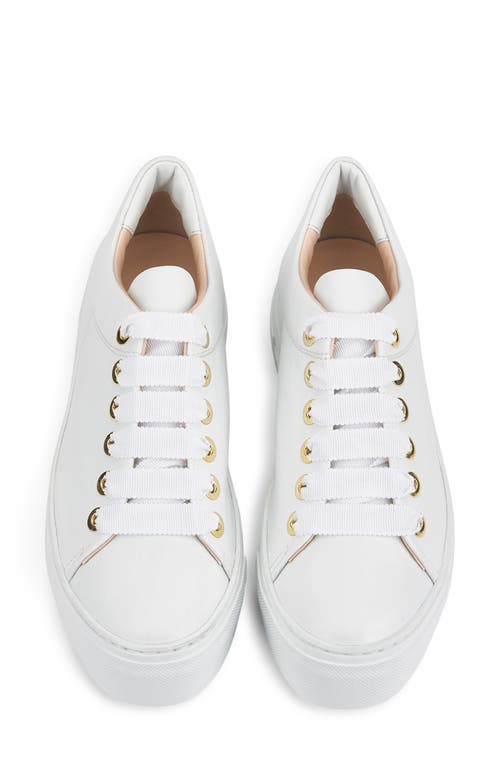 Agl Attilio Giusti Leombruni Agl Parsy Low Top Platform Sneaker In White-white