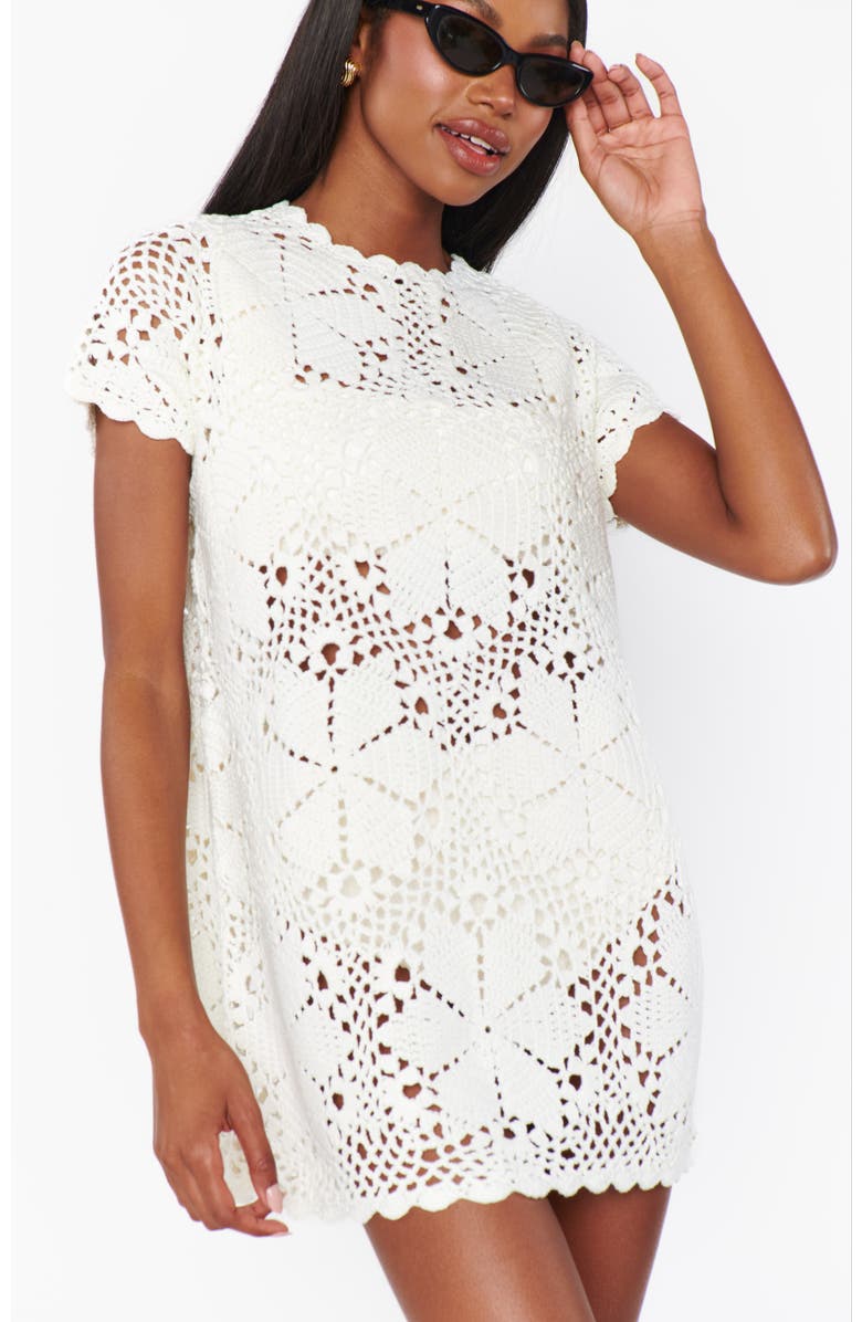 Show Me Your Mumu Cleo Coverup, Main, color, Salty Floral Crochet