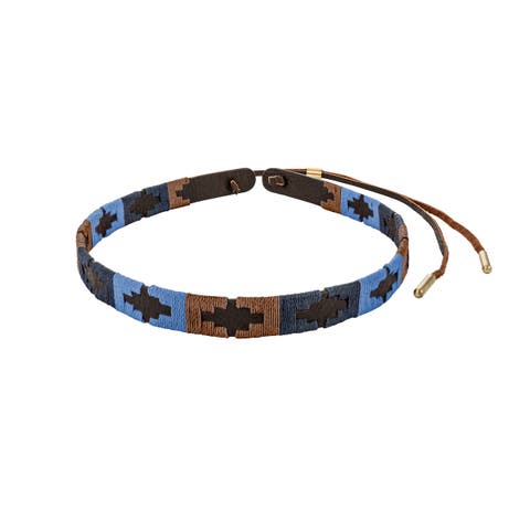 Pampa Leather Hat Band - Block Pattern