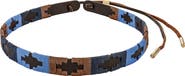 pampeano Leather Hat Band - Block Pattern