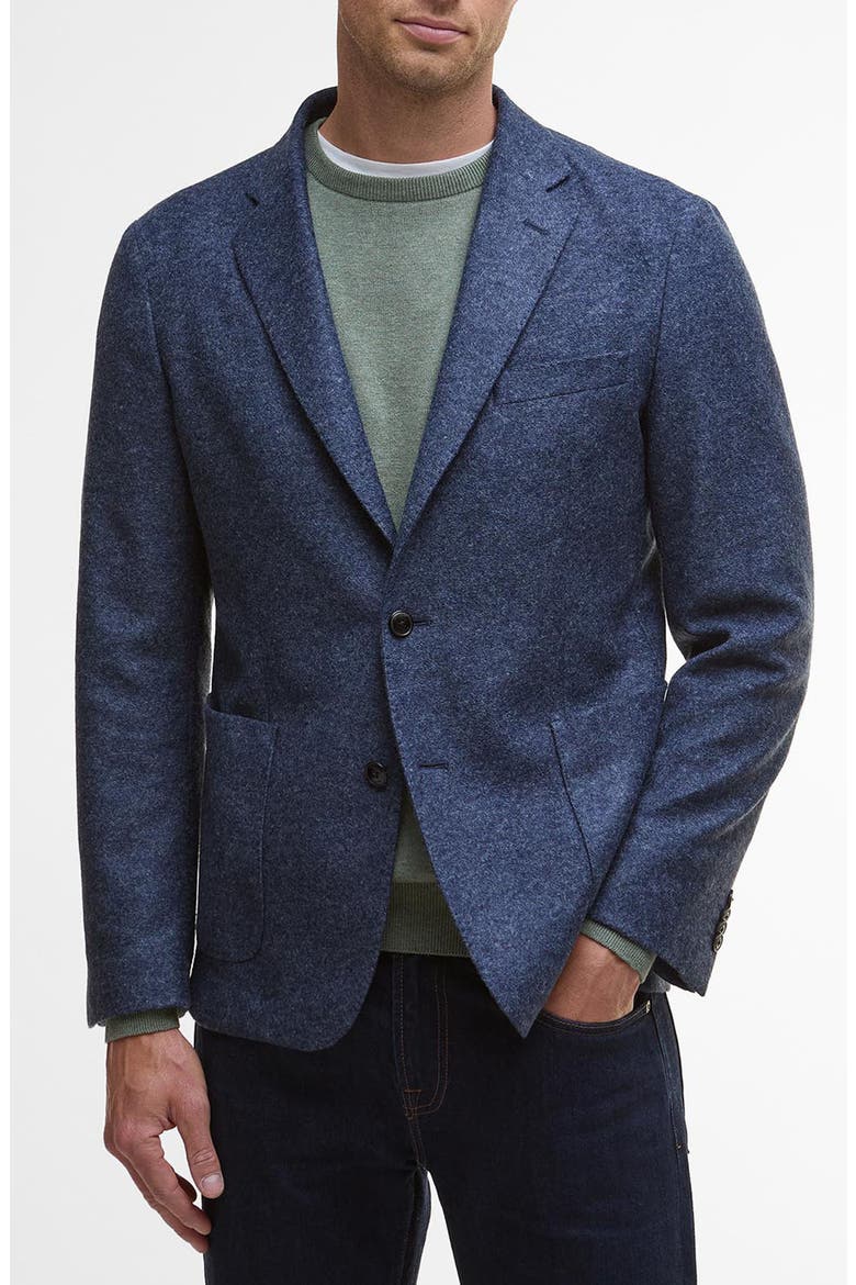 Armstrong Mélange Knit Sport Coat, Main, color, NAVY