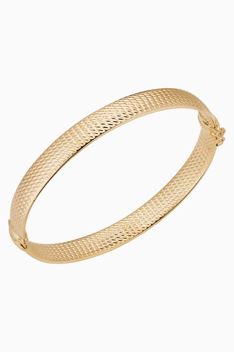 14K Yellow Gold Moto Bangle