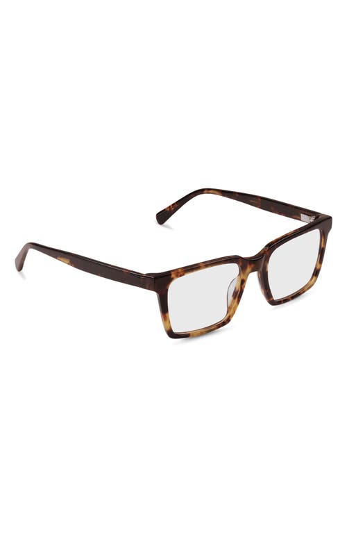 Eyebobs Rabble Rouser 55mm Blue Light Blocking Rectangular Reading Glasses In Brown