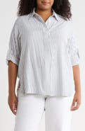 MAX STUDIO Stripe Popover Tunic
