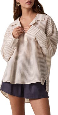 WISHLIST Striped Long Sleeve Shirt