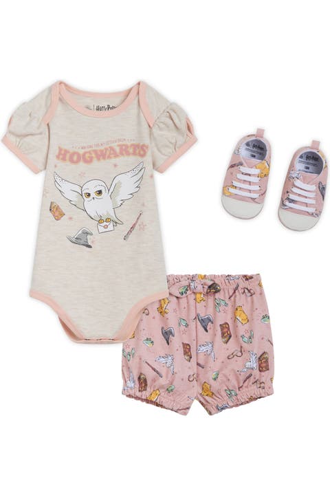 Hedwig Girls' Bodysuit And Shorts Set With Shoes