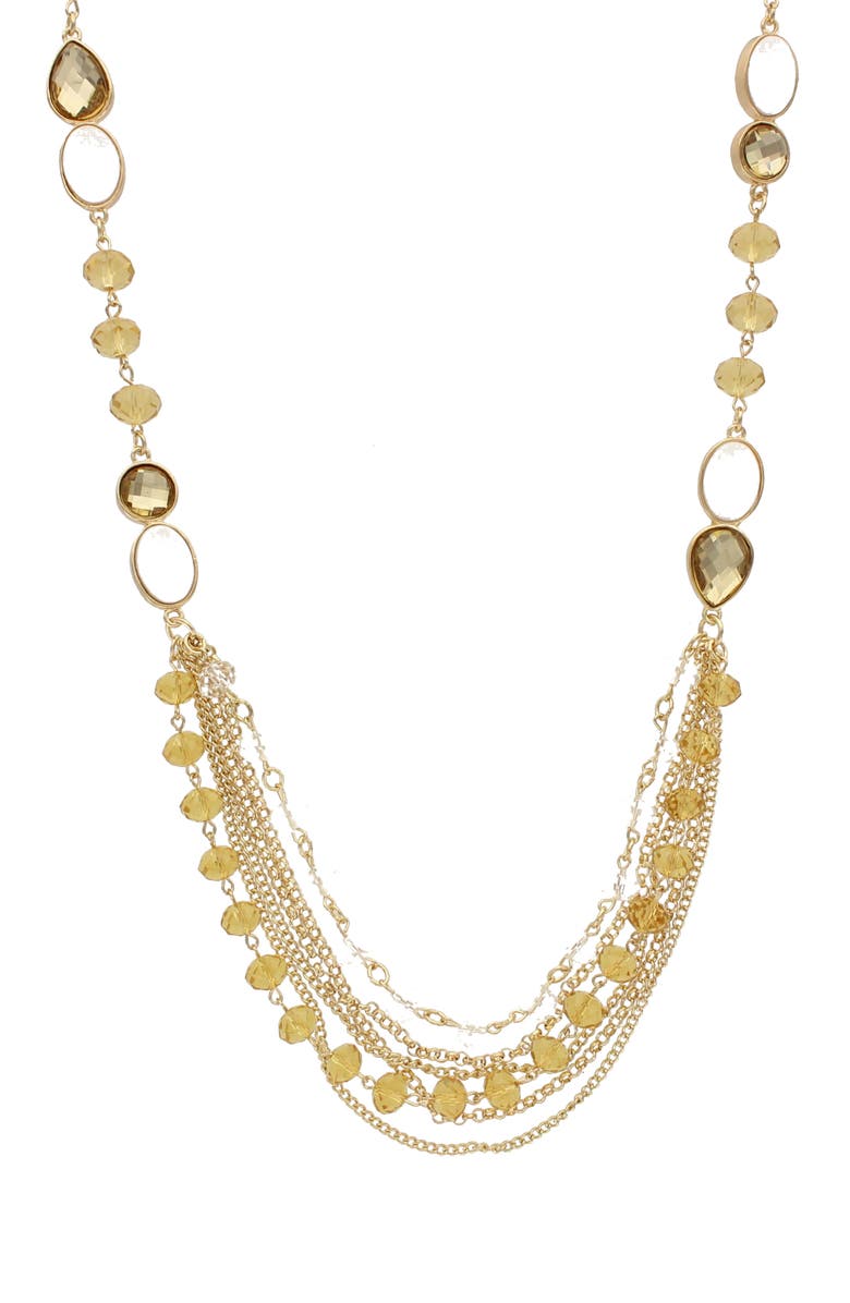 OLIVIA WELLES Sasha Layered Chain Necklace, Main, color, 