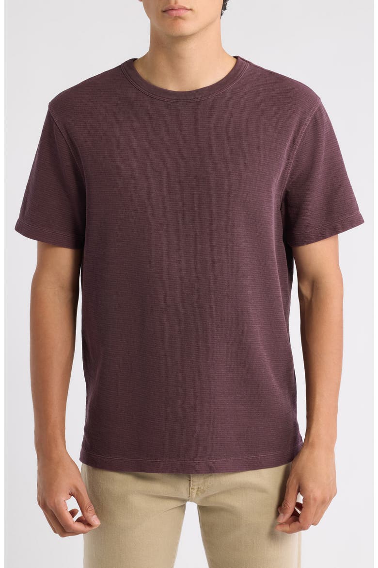 Solid Cotton Blend Crewneck T-Shirt, Main, color, FUDGE