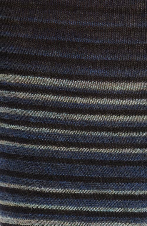 Nordstrom Gradient Stripe Wool Blend Dress Socks In Blue