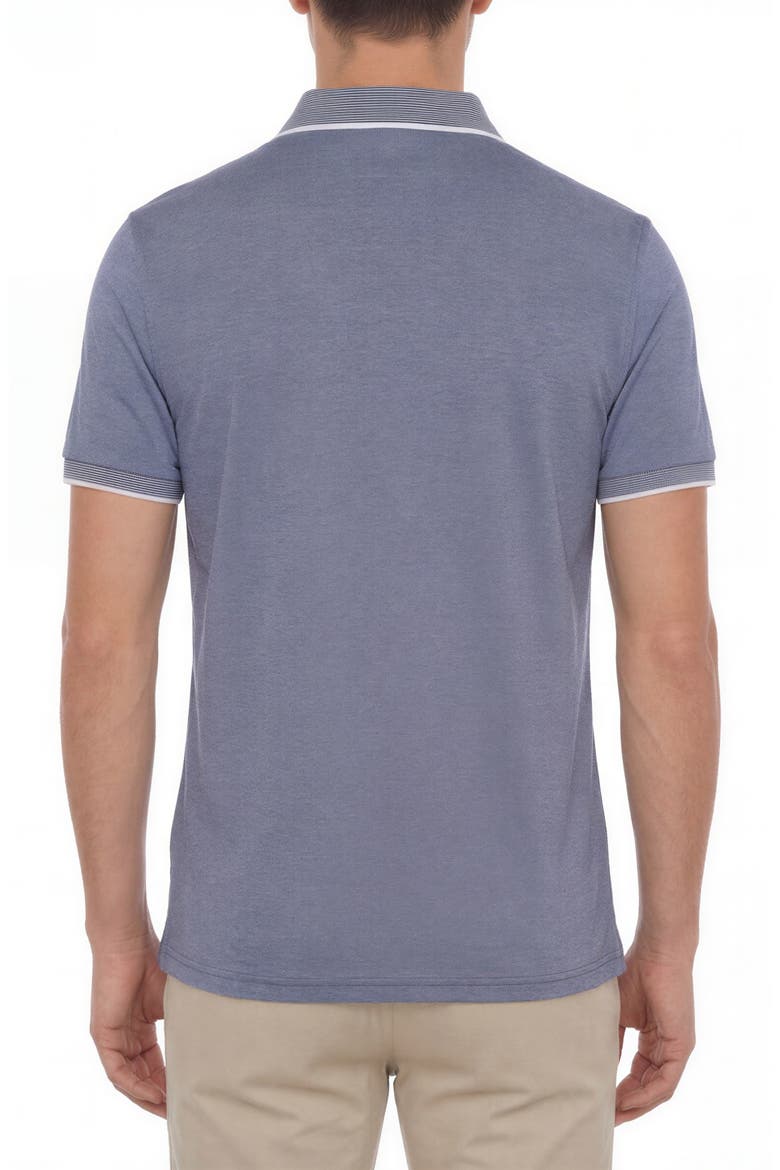 Tipped Knit Polo, Alternate, color, NAVY