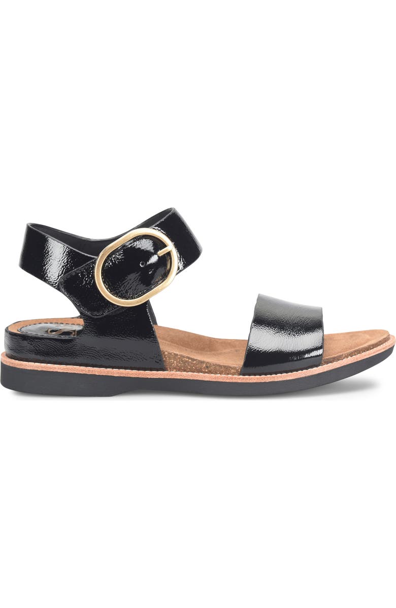 Söfft Bali Sandal, Alternate, color, Black Patent