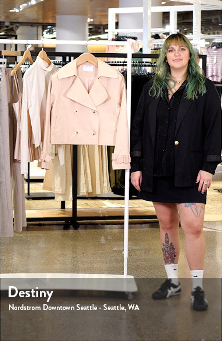 Enola Crop Trench Coat, sales video thumbnail