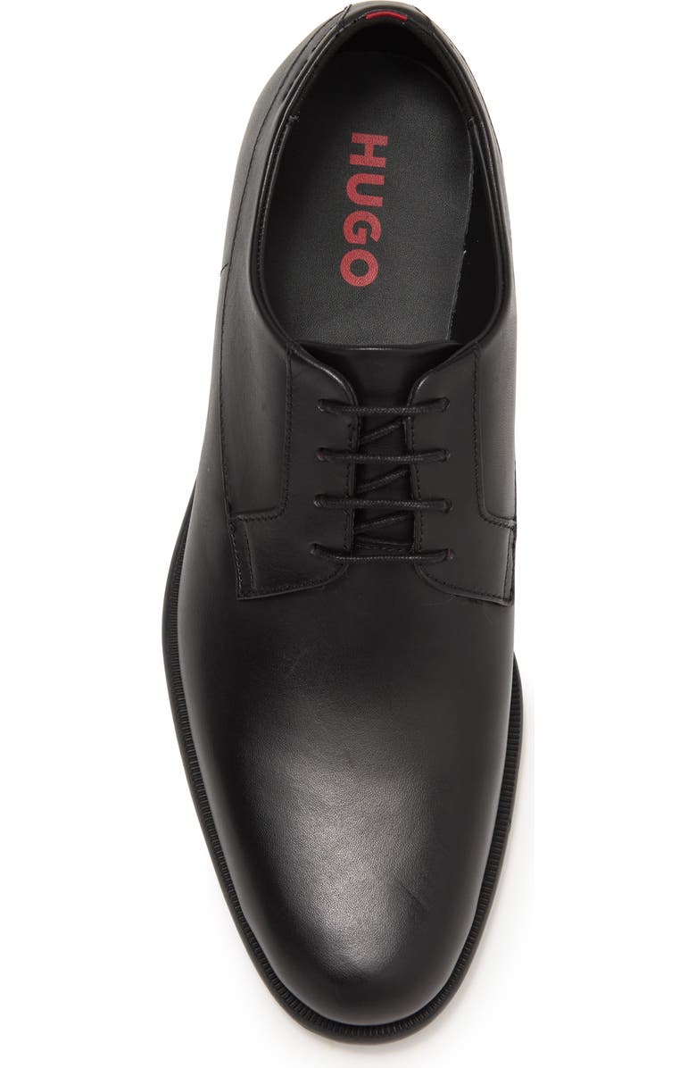 BOSS Kyron Leather Derby, Alternate, color, Black