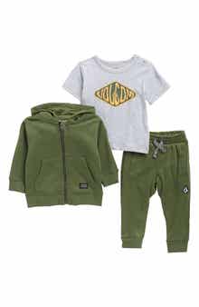 Volcom Graphic T-Shirt, Zip Hoodie & Joggers Set
