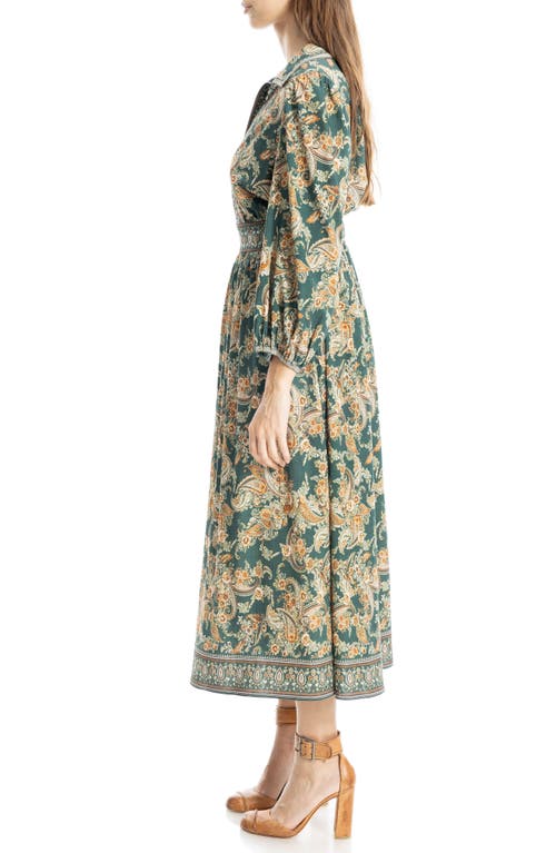 Max Studio Bubble Sleeve Midi Dress