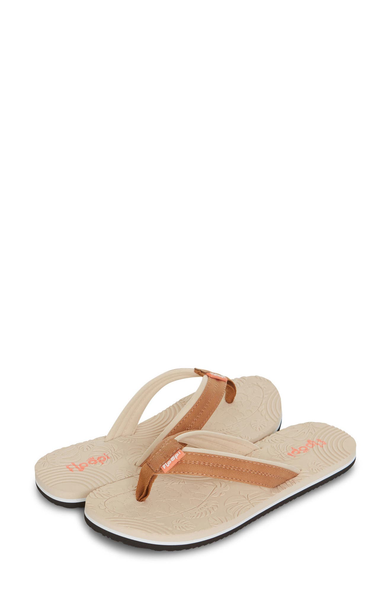 Textured Flip Flop Sandal, Alternate, color, BEIGE