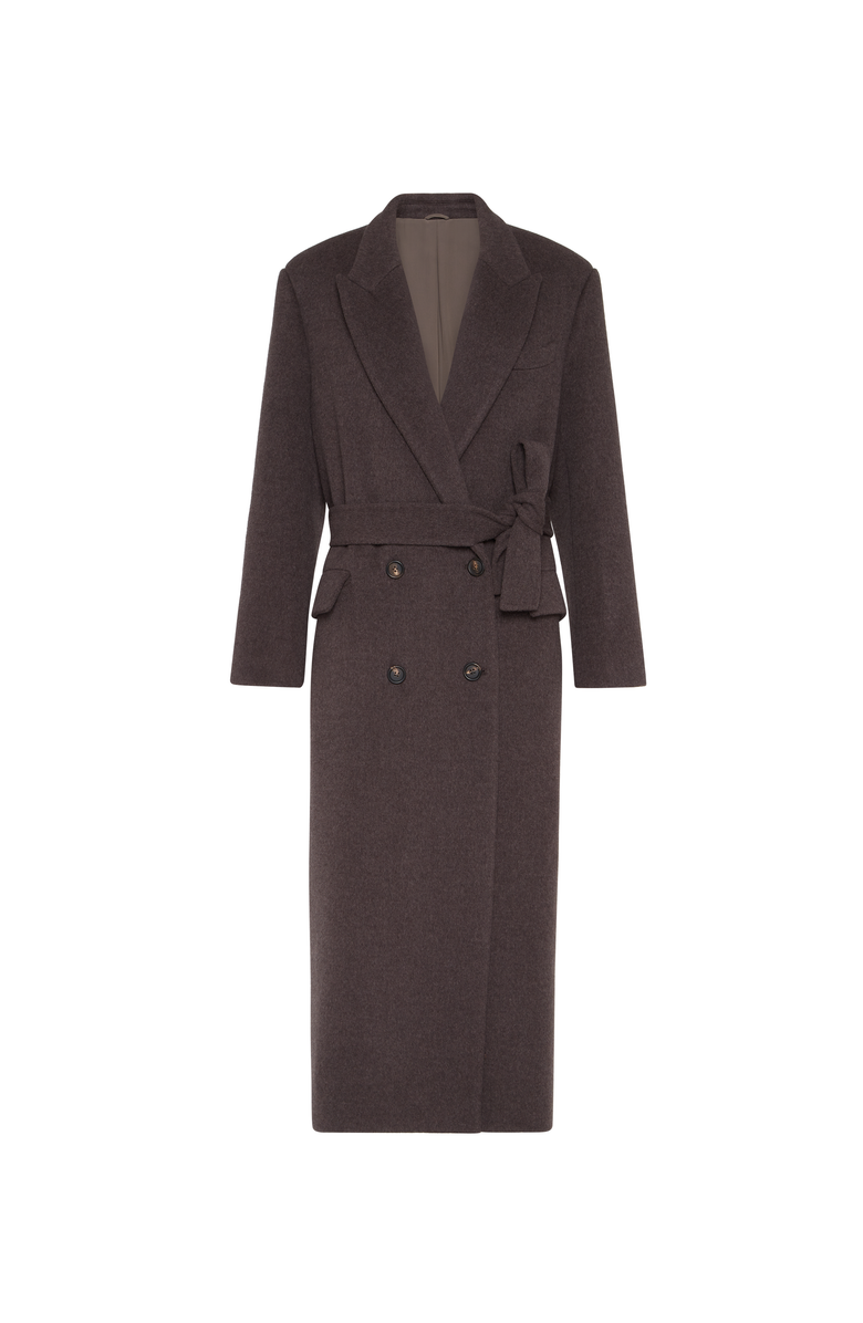 Brunello Cucinelli Handcrafted coat, Main, color, Rust Brown