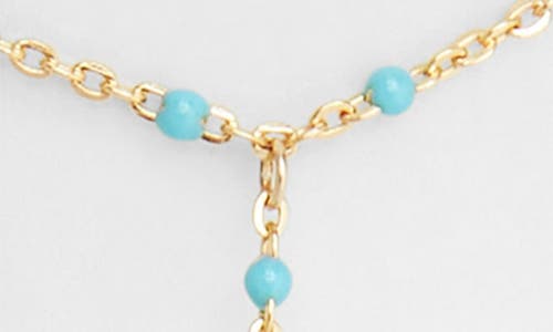 Nashelle Iris Bead Hand Chain