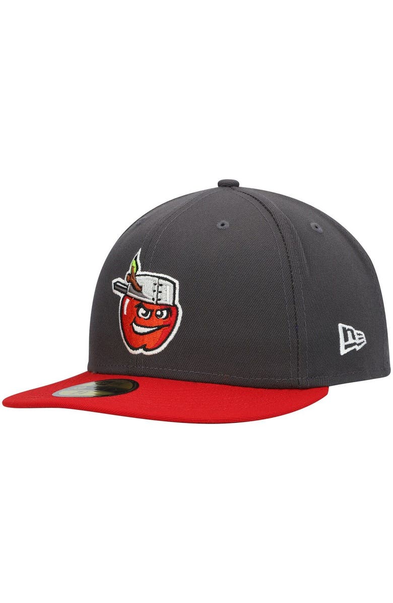 New Era Men's New Era Gray Fort Wayne TinCaps Authentic Collection Road 59FIFTY Fitted Hat, Alternate, color, 