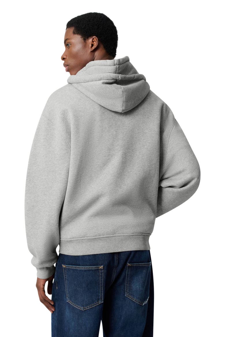 Trey Mélange Hoodie, Alternate, color, Grey Melange