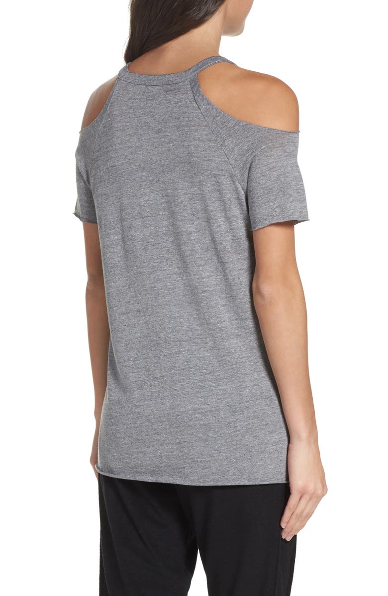 Chaser AC/DC Cold Shoulder Lounge Tee, Alternate, color,