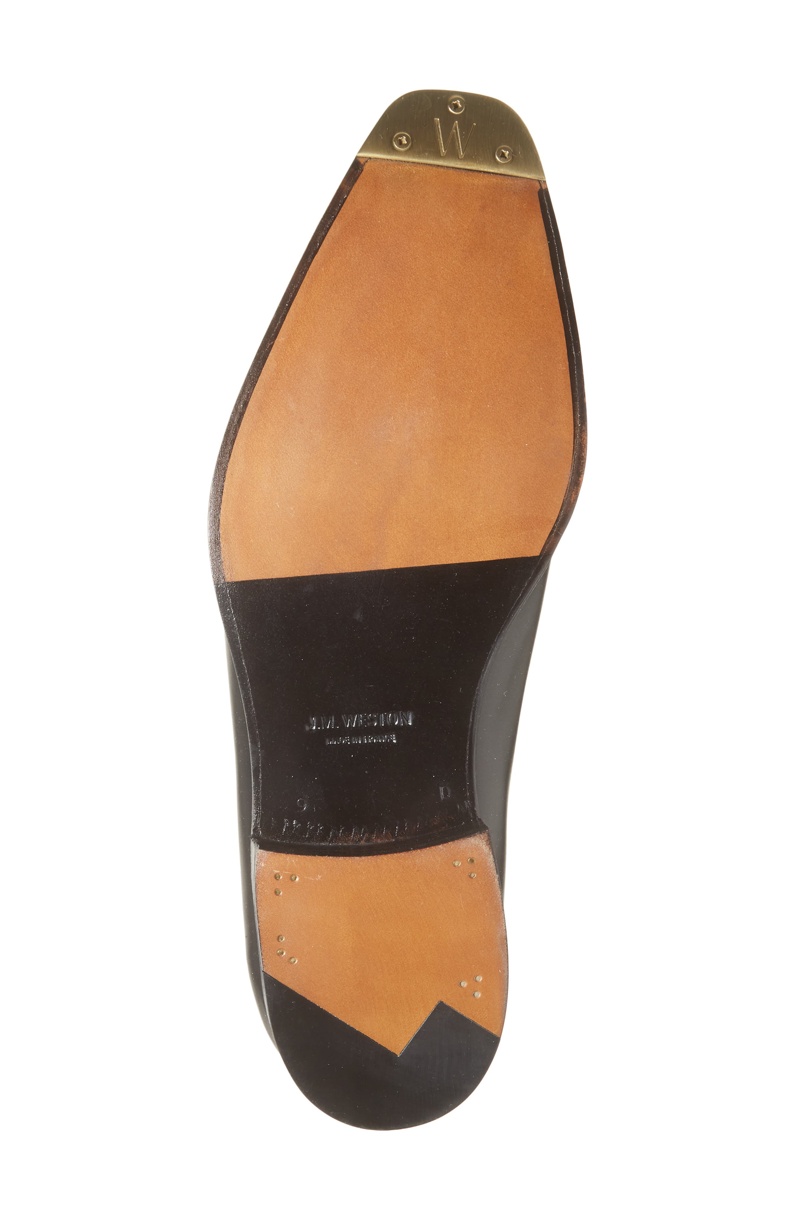 JM WESTON Fusain Cycliste Wholecut Oxford, Alternate, color, Black Boxcalf