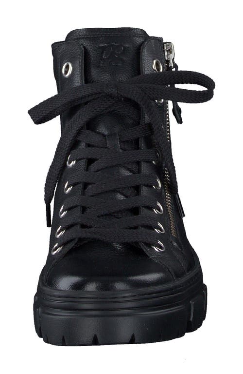 Paul Green Novie Lace-up Bootie In Black