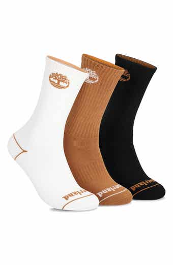 3-Pack Contrast Logo Crew Socks