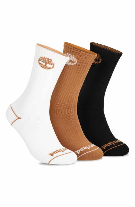 3-Pack Contrast Logo Crew Socks