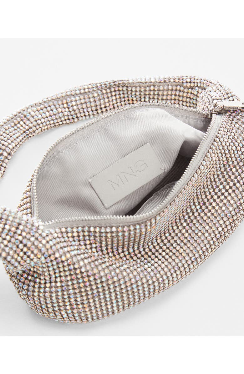 MANGO Rhinestone Shoulder Bag, Alternate, color,