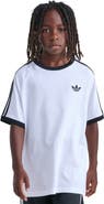 adidas Kids' 3-Stripes Ringer T-Shirt
