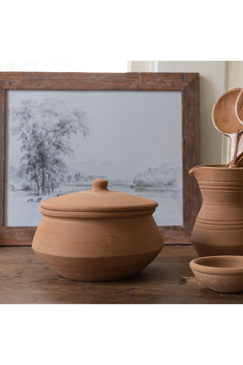 Ezekiel Terracotta Lidded Serving Pot, Alternate, color, Orange