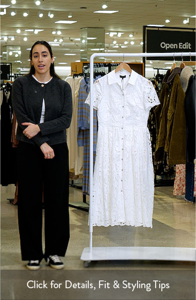 Mona Cutwork Lace Shirtdress, sales video thumbnail