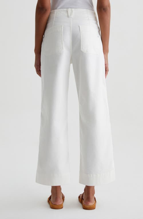 Shop Ag Natasha High Waist Flare Ankle Pants In Powder