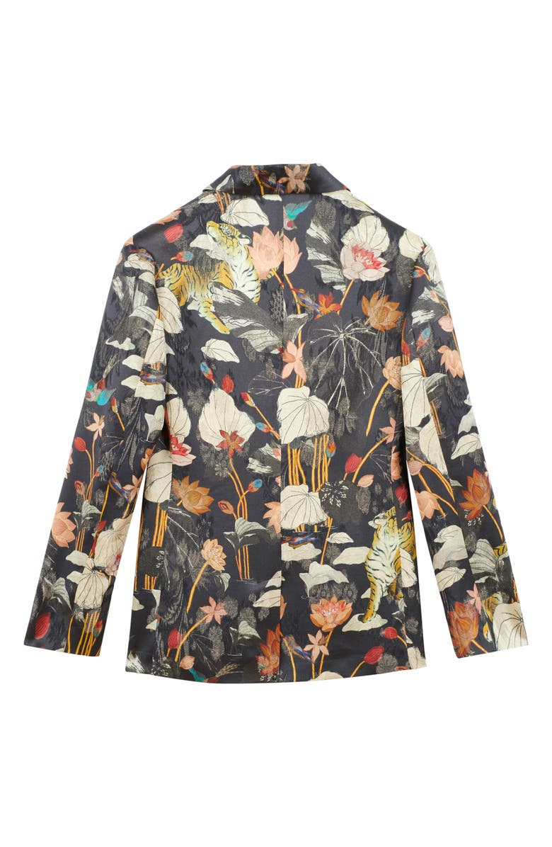 Etro Panarea Floral Metallic Brocade Blazer, Alternate, color, 