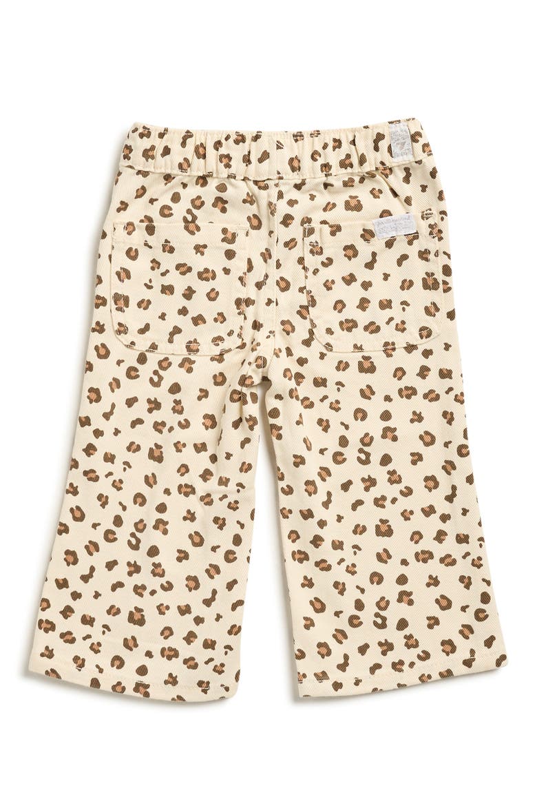 Kids' Leopard Print Denim Jacket & Pants Set, Alternate, color, TAUPE
