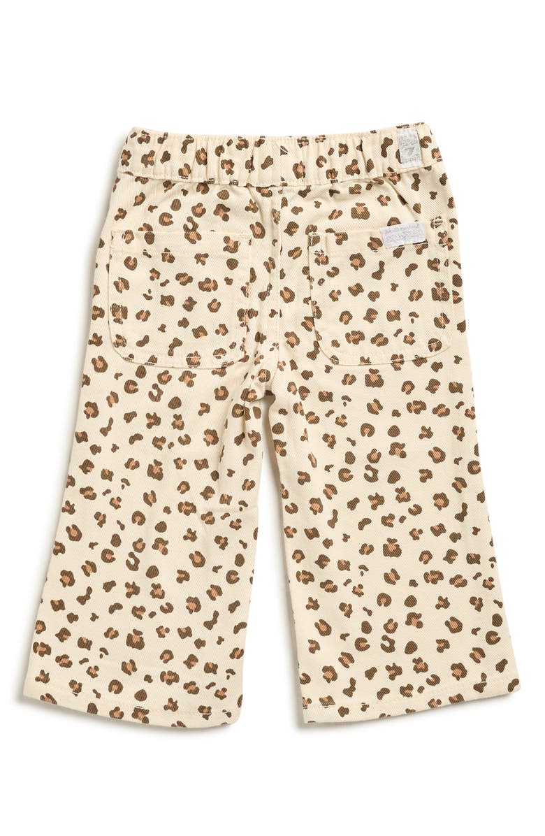 7 For All Mankind Leopard Print Denim Jacket & Wide Leg Pants Set, Alternate, color, Taupe
