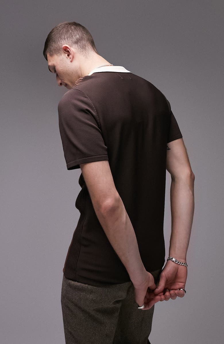 Topman Stripe Polo, Alternate, color,