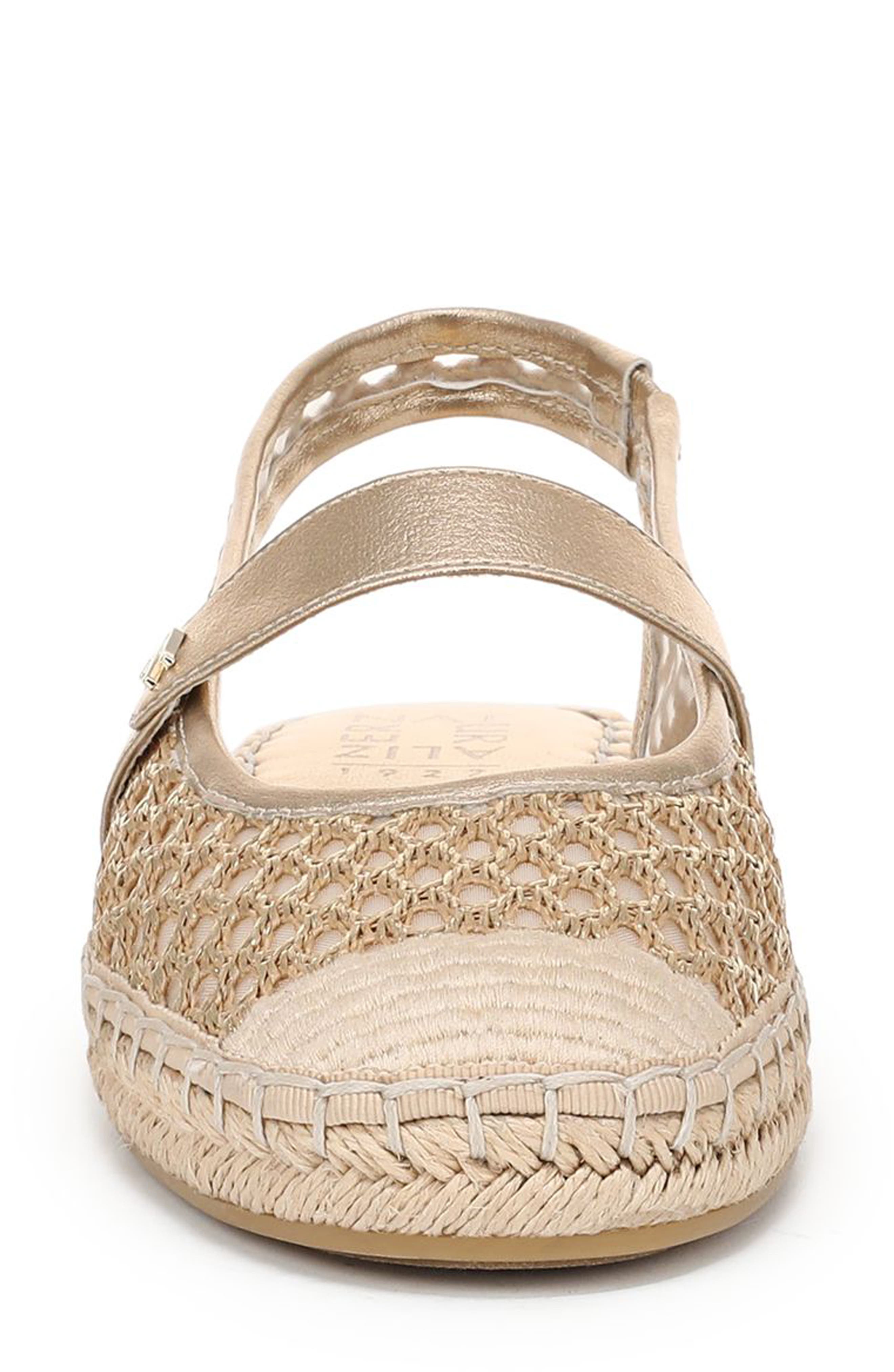 Jolie Slingback Espadrille Flat, Alternate, color, GOLD METALLIC MULTI