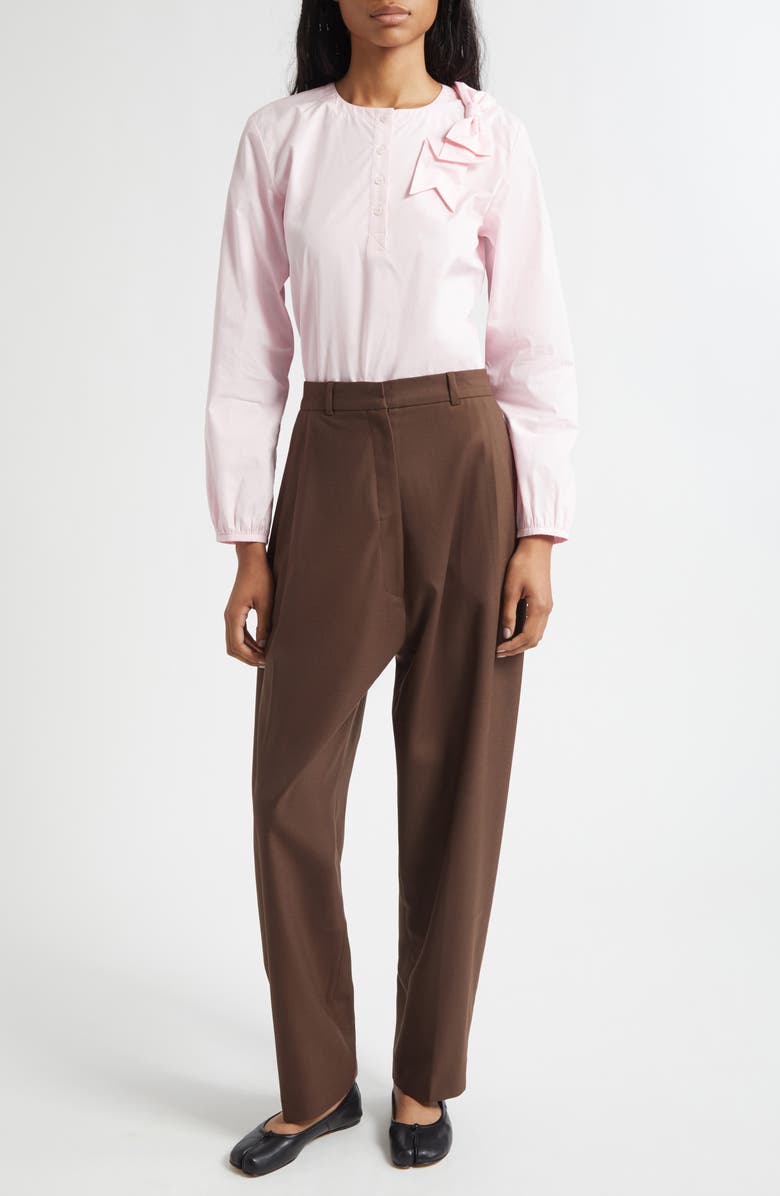 Ashley Williams Peg Tapered Straight Leg Pants, Alternate, color, Brown