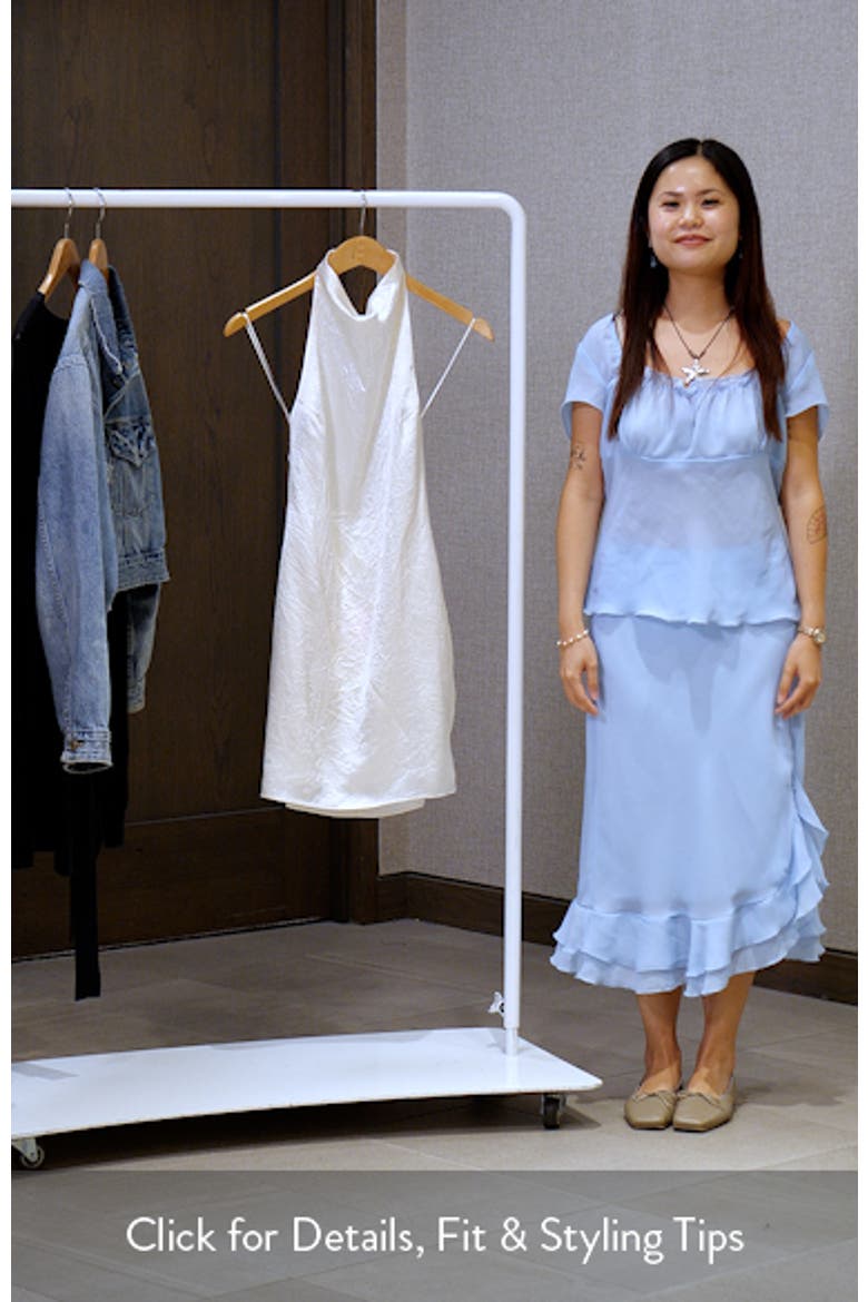 Kyoto Satin Halter Minidress video