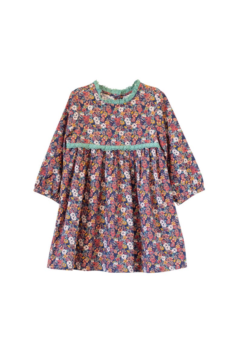 Priya Dress with Lace Trim, Main, color, Garden Confetti