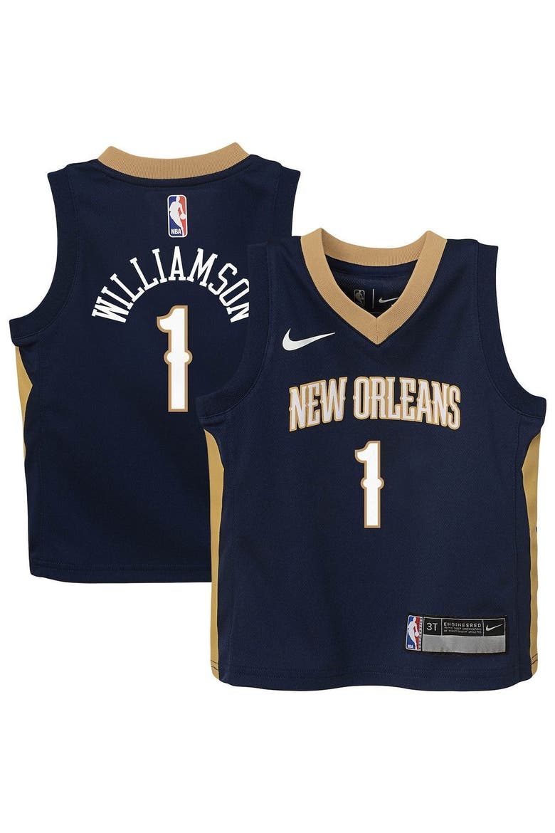 Toddler Nike Zion Williamson Navy New Orleans Pelicans Replica Jersey - Icon Edition, Main, color, NAVY