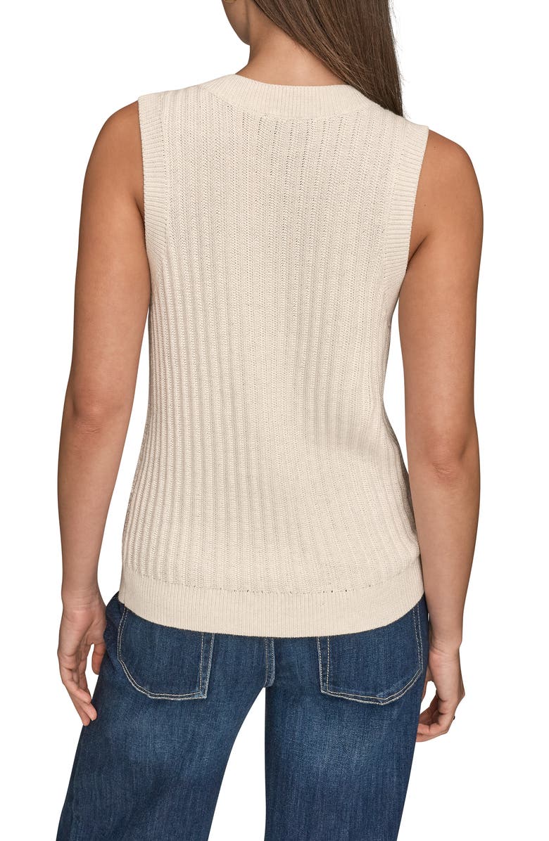 Donna Karan New York V-Neck Sweater Tank, Alternate, color, 