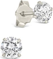Sterling Forever Round Cubic Zirconia Stud Earrings