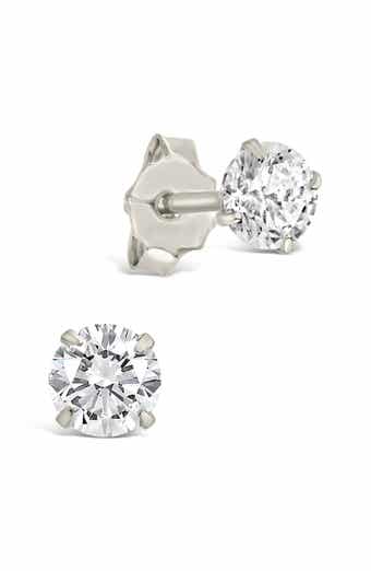 Sterling Forever Round Cubic Zirconia Stud Earrings